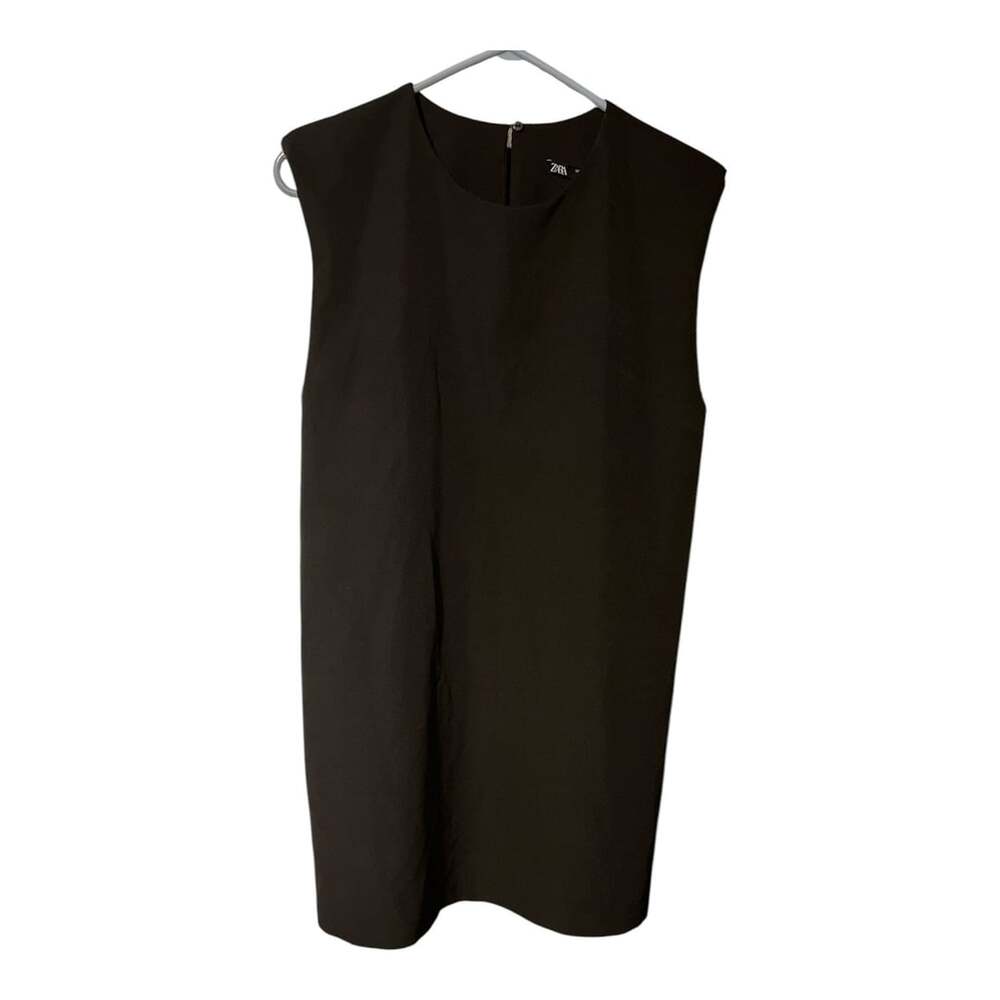 Zara Black Sleeveless Shift Mini Dress